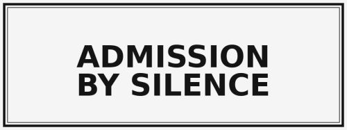 Admission by Silence